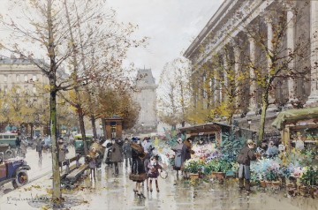  aux obras - París Le marche aux fleurs Eugène Galien